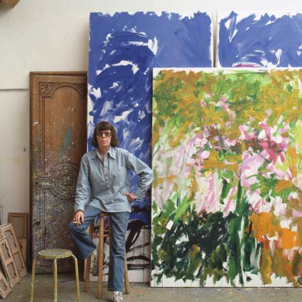 Joan Mitchell in her Vétheuil studio, 1983.