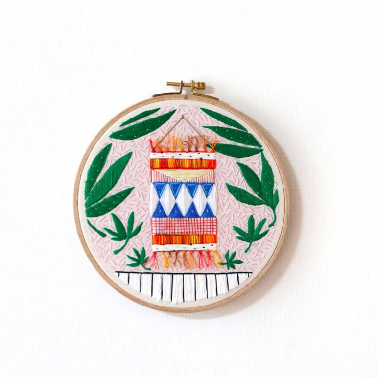 타피스트리가 있는 풍경 #1  embroidery 185mm