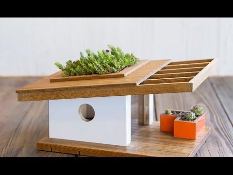 Modernist Birdhouses Inspired by Bauhaus, Frank Lloyd Wright and Joseph Eichler