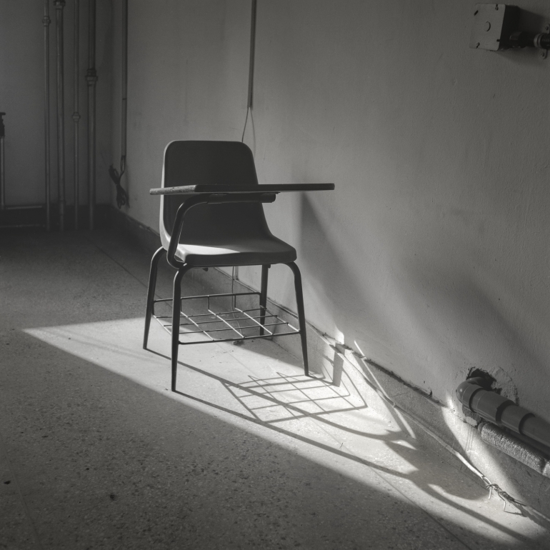 The face of a mirror