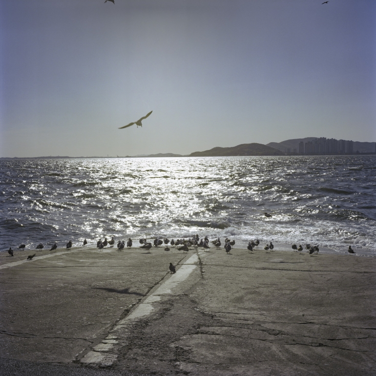 The face of a mirror