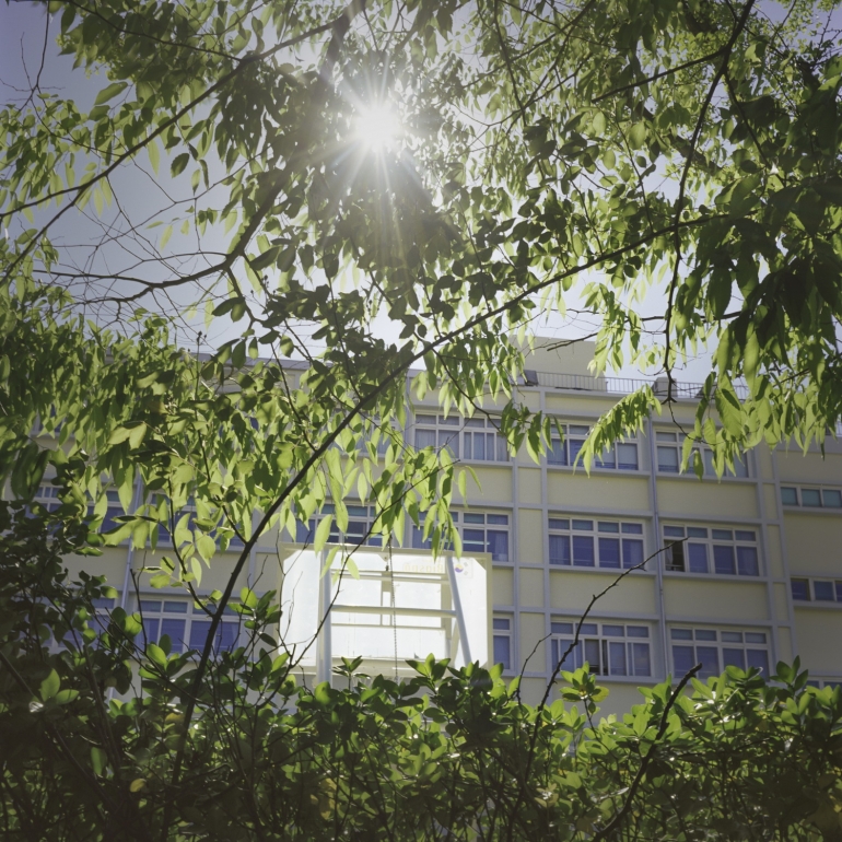 The face of a mirror