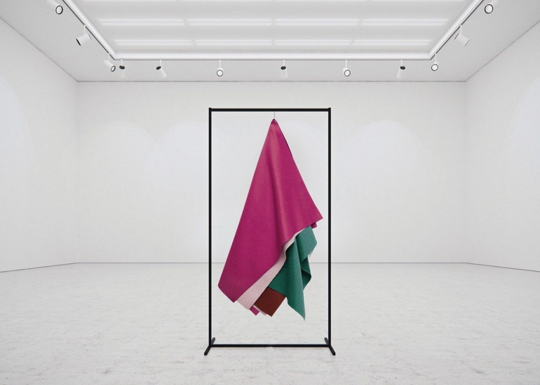 ‘Hanging Paintings’ inspired by fabric combinations.