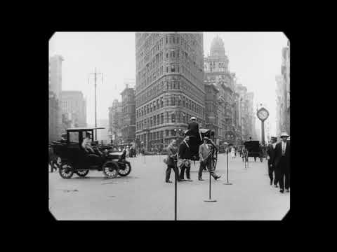New restoration of a 9-minute silent film of NYC street life from 1911