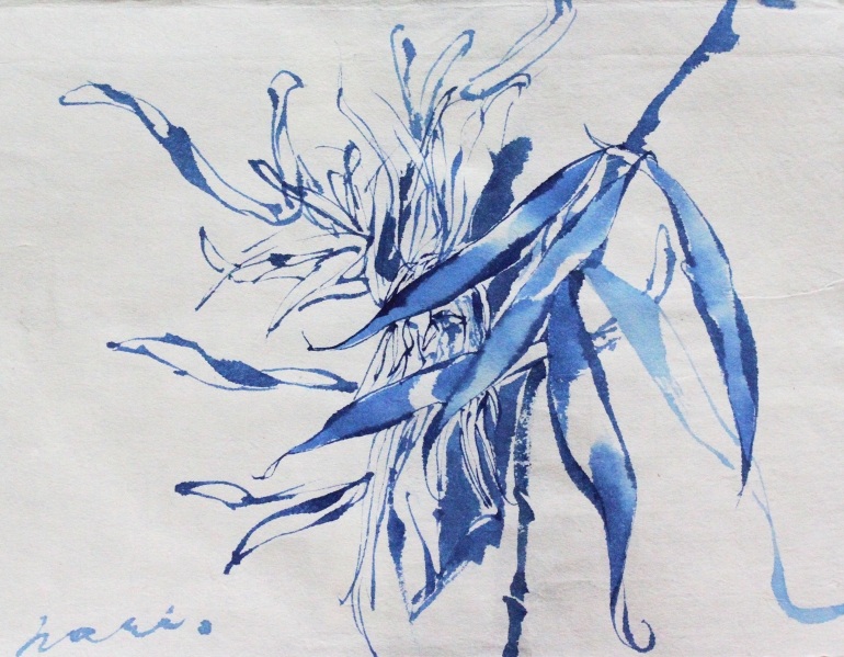 1. blue, 2. intuition, 3. blue flower