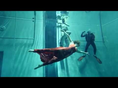 Freediving Dance Show with Marina Kazankova in Y-40 The Deep Joy, the world's deepest pool.