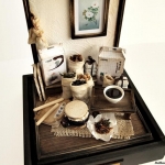 Traditional oriental Herbal Medicine Set- Dollhouse Miniatures 1/12