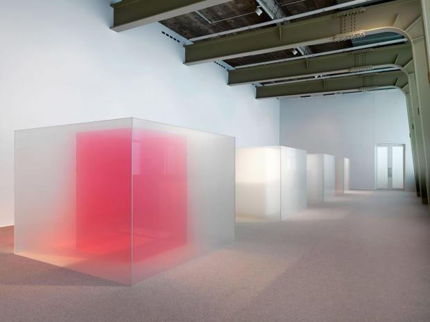Exhibition with a new series of laminated glass works called ‘Venice Fog’