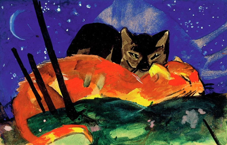 동양과 서양 그림 속 '고양이'