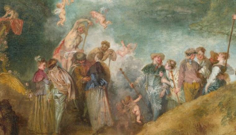 명화 산책 - 앙투완 와토의 '시테섬으로의 출범'