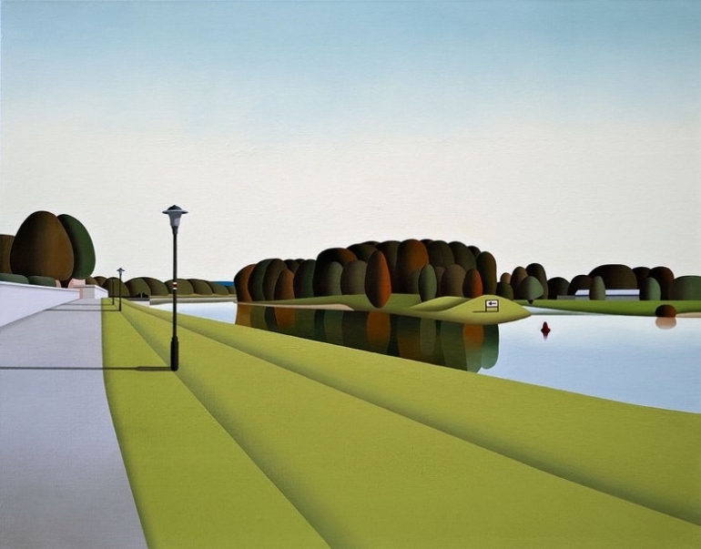 Deutsche Landschaft. Jan Schüler - Malerei