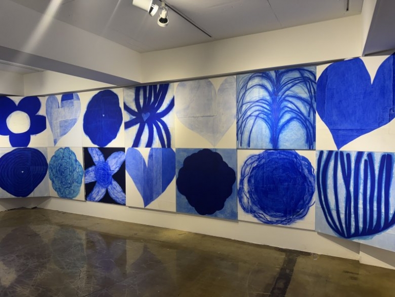 김선형 : GARDEN BLUE, 꽃이 아닌 꽃